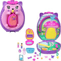 2-in-1 Travel Toy with 2 Micro Dolls and 16 Accessories O3794