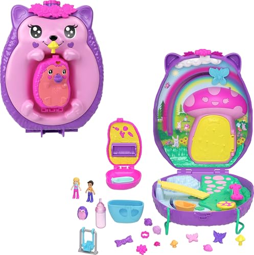 2-in-1 Travel Toy with 2 Micro Dolls and 16 Accessories O3794