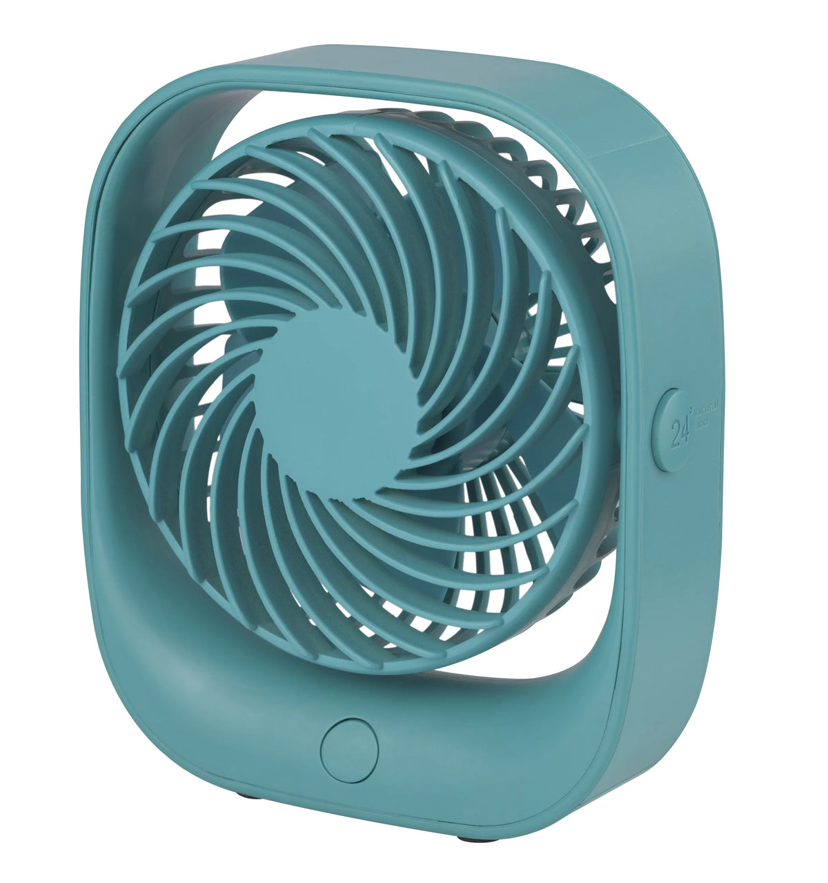 Black Portable Rechargeable USB Tabletop Fan Y2431