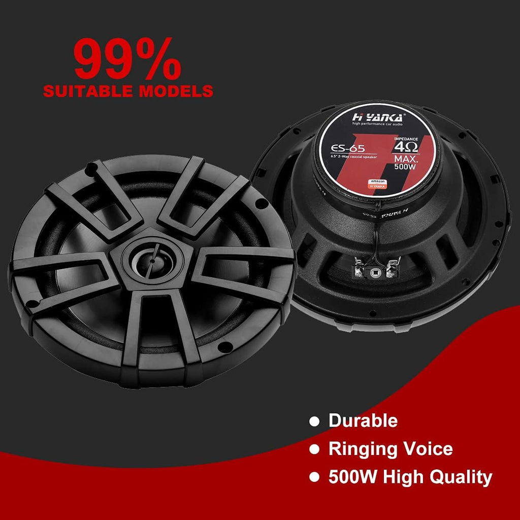 6x9 500 Watt 4-Way Coaxial Car Speakers (1 Pair) T539