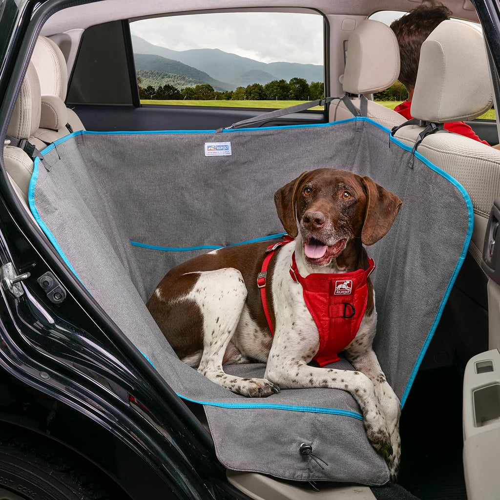 Khaki Water-Resistant Dog Hammock Seat Cover Y159