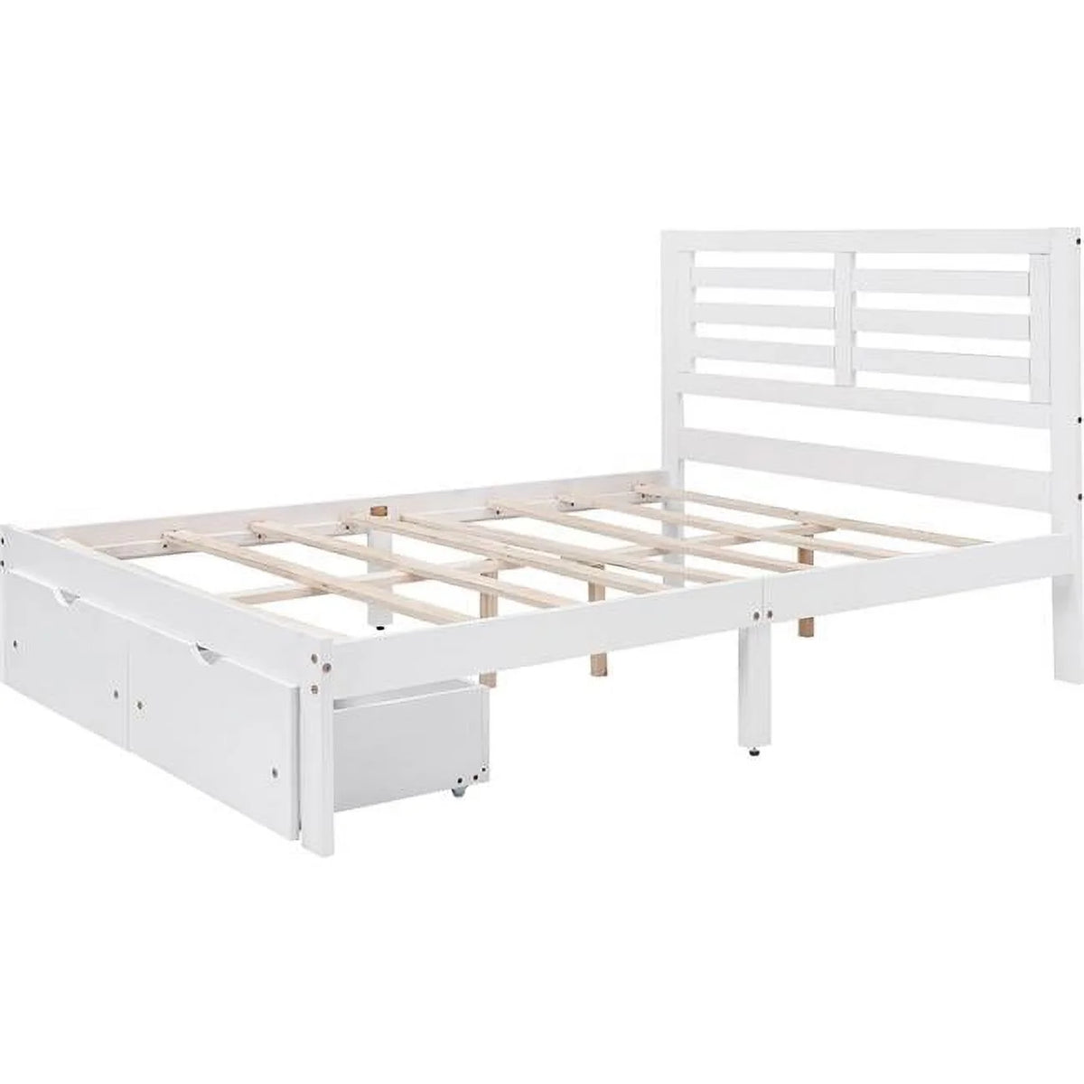 Full & Double Size White Bed D116673