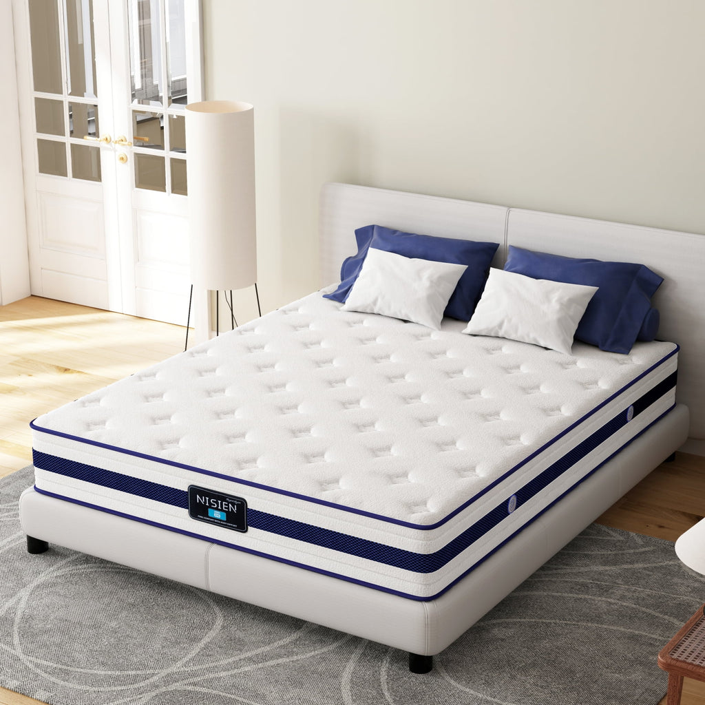 Queen 10 Inch Hybrid Memory Foam Mattress G759
