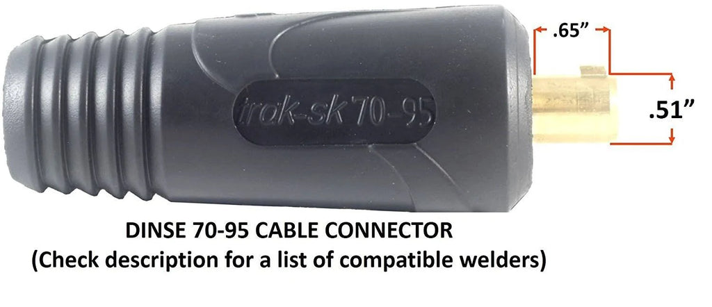 500 Amp Welding Leads Assembly Set 2/0 AWG Cable 100 Feet Q471596