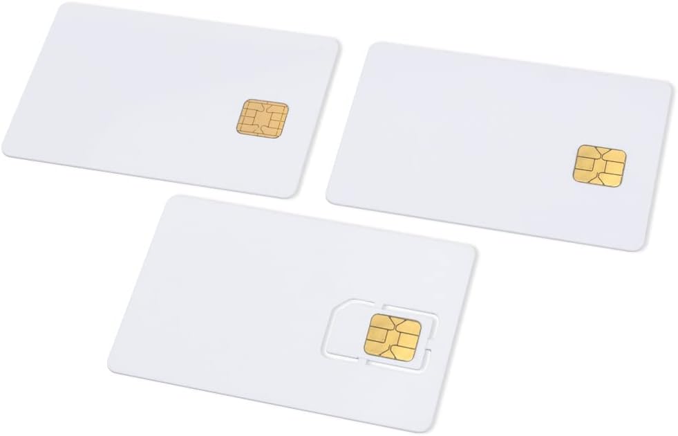 Java Cards Smart Chip Cards with 2 Track 8.4mm Black HICO Magnetic Stripe G9648