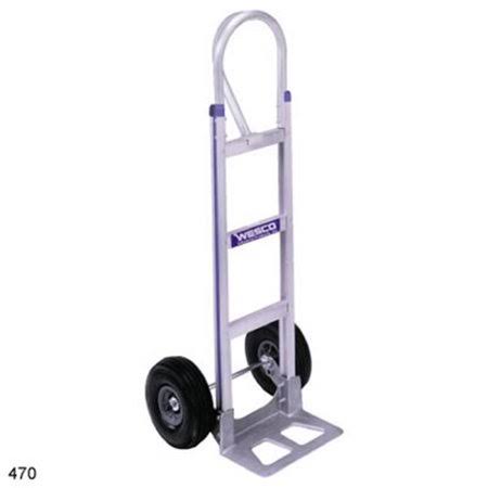 Aluminum Hand Truck with Semi-Pneumatic Wheels Z297698