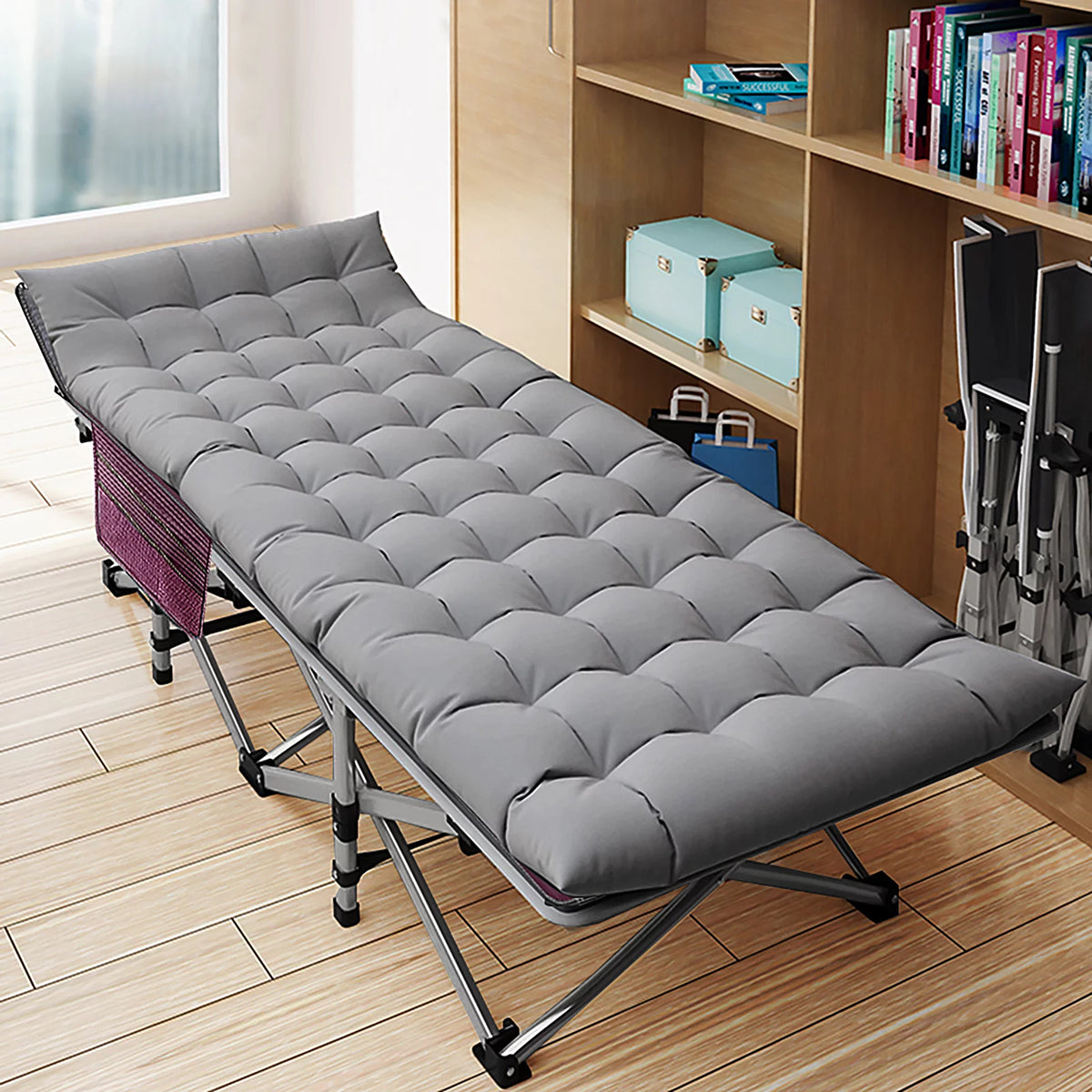 Camping Cot with Detachable Mattress and Carry Bag T919
