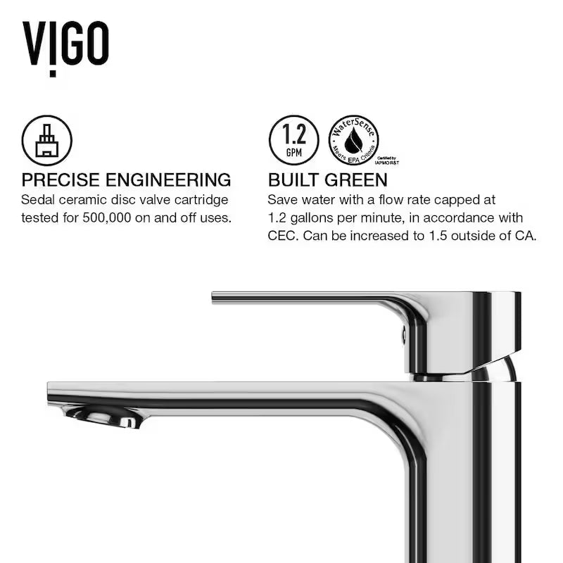 Single Handle Bathroom Faucet in Chrome J247