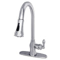 Single-Handle Pull-Down Sprayer Kitchen Faucet In Polished Chrome R398970