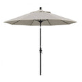 9ft Fiberglass Market Umbrella Collar Tilt Black Olefin Woven O4568