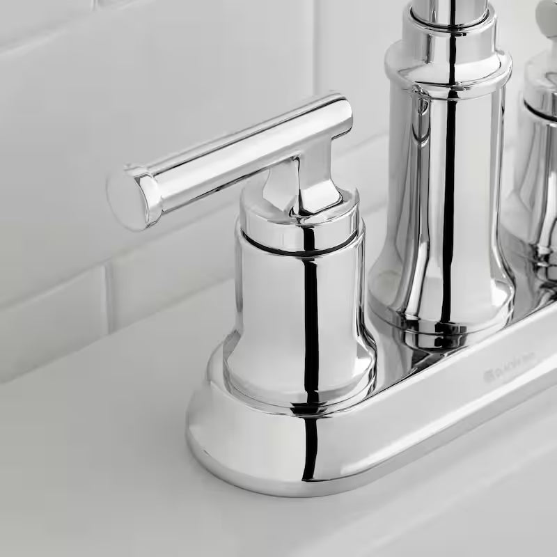 4 in. Centerset Double-Handle High-Arc Bathroom Faucet Polished Chrome 2-Pack A14525