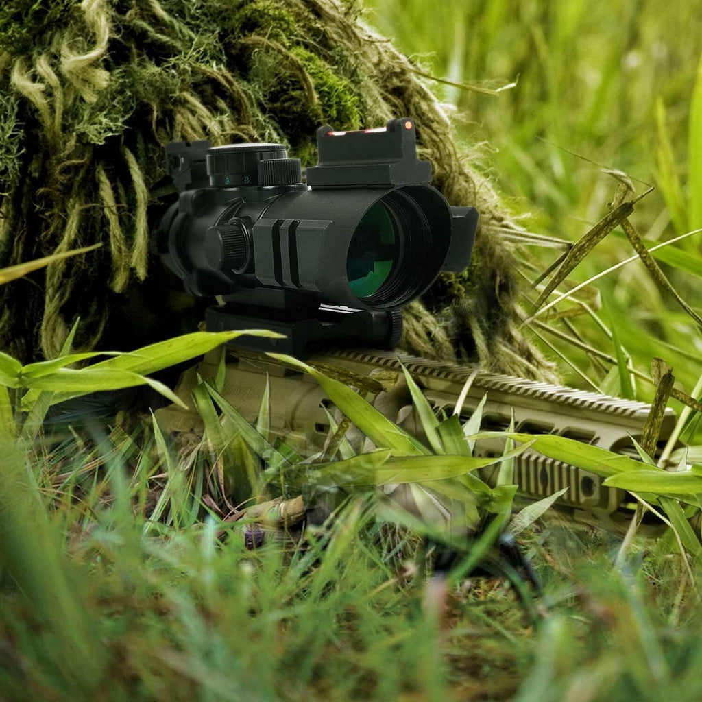 4x32 Red/Green/Blue Illuminated Mil-Dot Reticle Scope H260