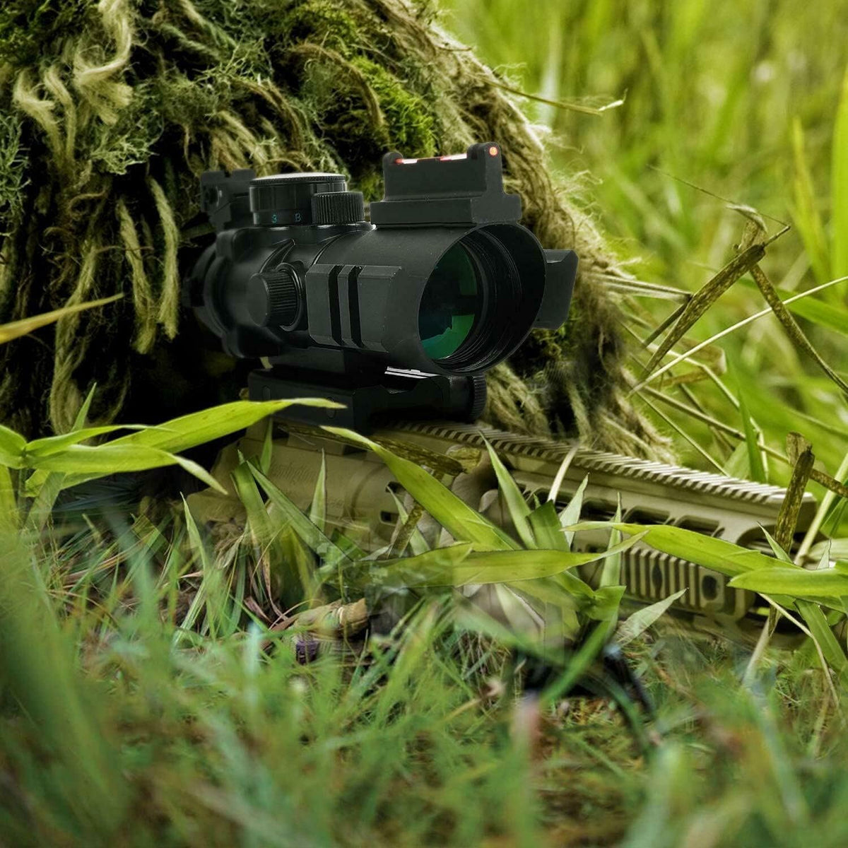 4x32 Red/Green/Blue Illuminated Mil-Dot Reticle Scope H260