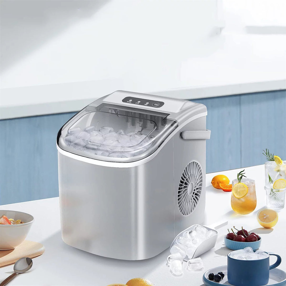 Countertop Nugget Ice Maker 26lbs Per Day with Ice Scoop X234038
