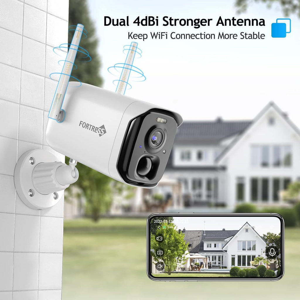 Wireless Outdoor 2K 4MP WiFi Security Camera Y28261