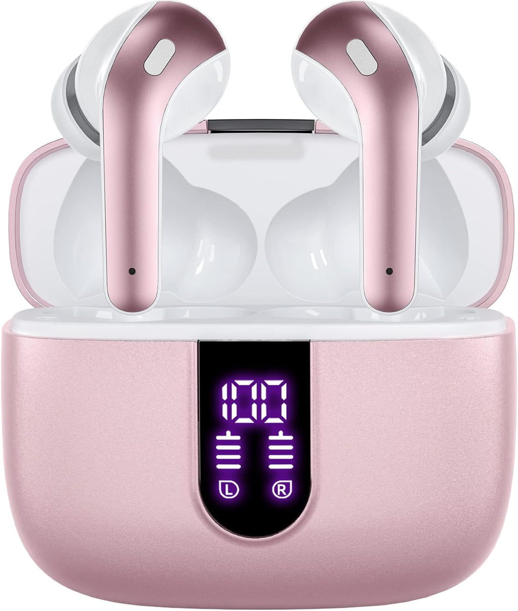 Bluetooth True Wireless Earbuds 60H Playback IPX5 Waterproof with Mic Pack of 2 V279