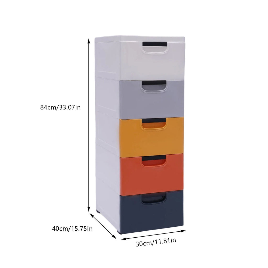 5 Layers Stackable Drawers Dresser Storage Cabinet I3077