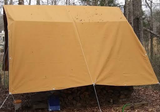 Canvas Tarp 12oz Heavy Duty Water Resistant Tan N9043