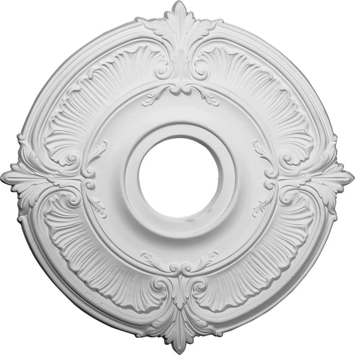 18x22OD x 4x22ID x 5/8x22P Hand-Painted Ceiling Medallion V363
