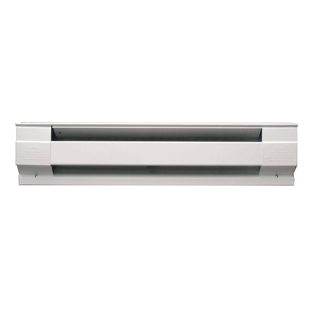 White 6 ft. 1500W 208V Electric Baseboard Heater N39836