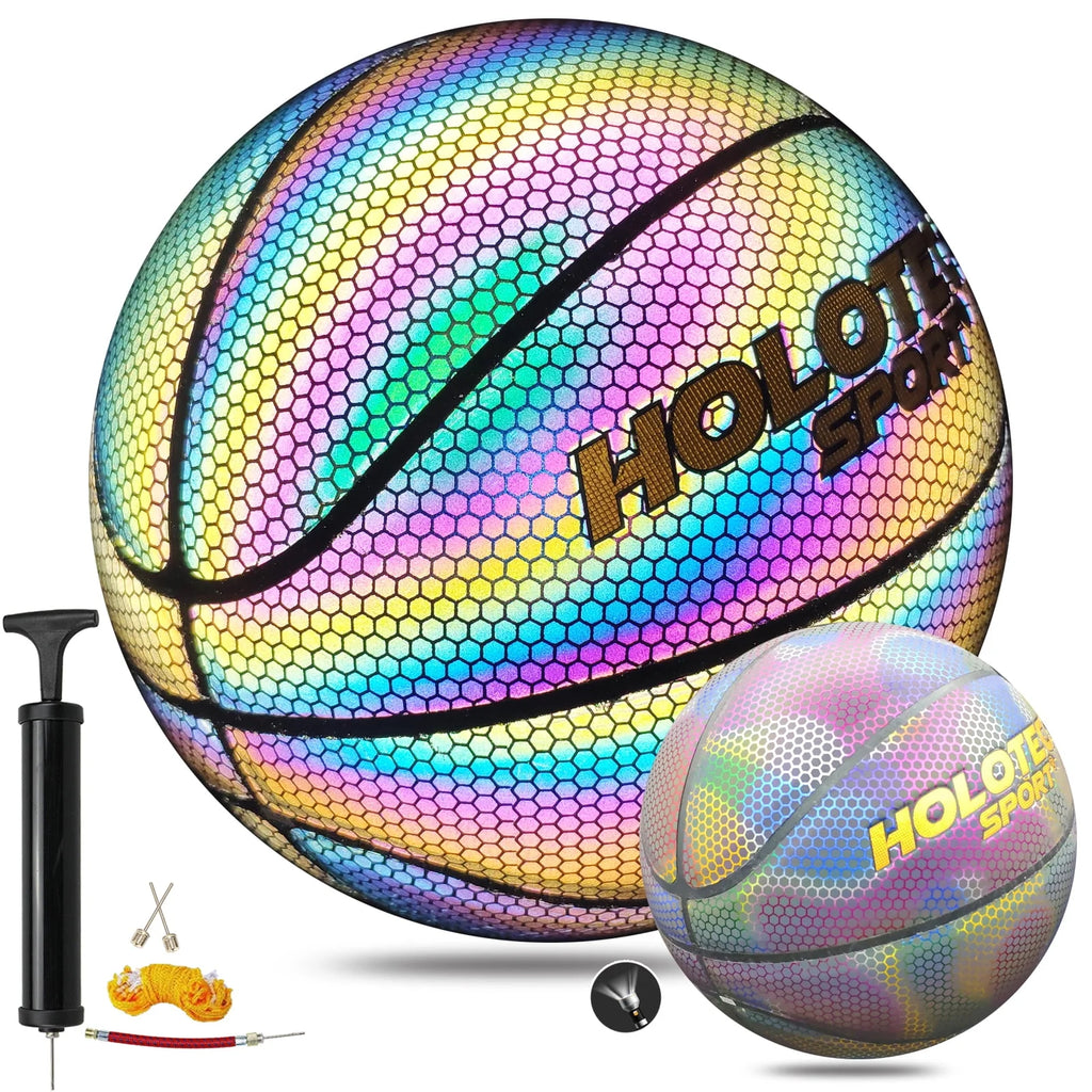 Holographic Reflective Composite Leather Basketball C706