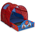 Toddler Bed with Tent and Built-In Guardrails Q563689