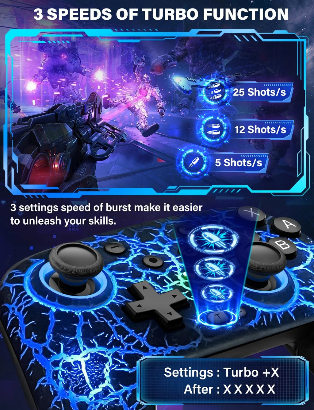 Wireless Switch Pro Controller with RGB G467