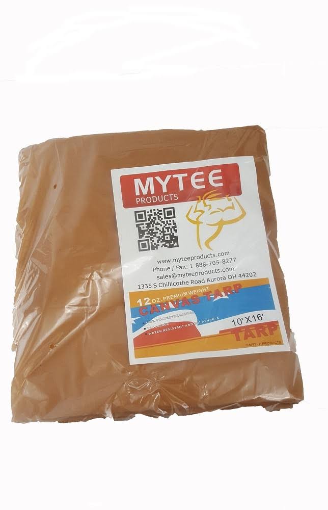 Canvas Tarp 12oz Heavy Duty Water Resistant Tan N9043