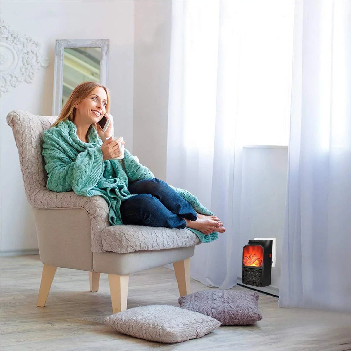 900w Portable Electric Ceramic Space Heater Q861