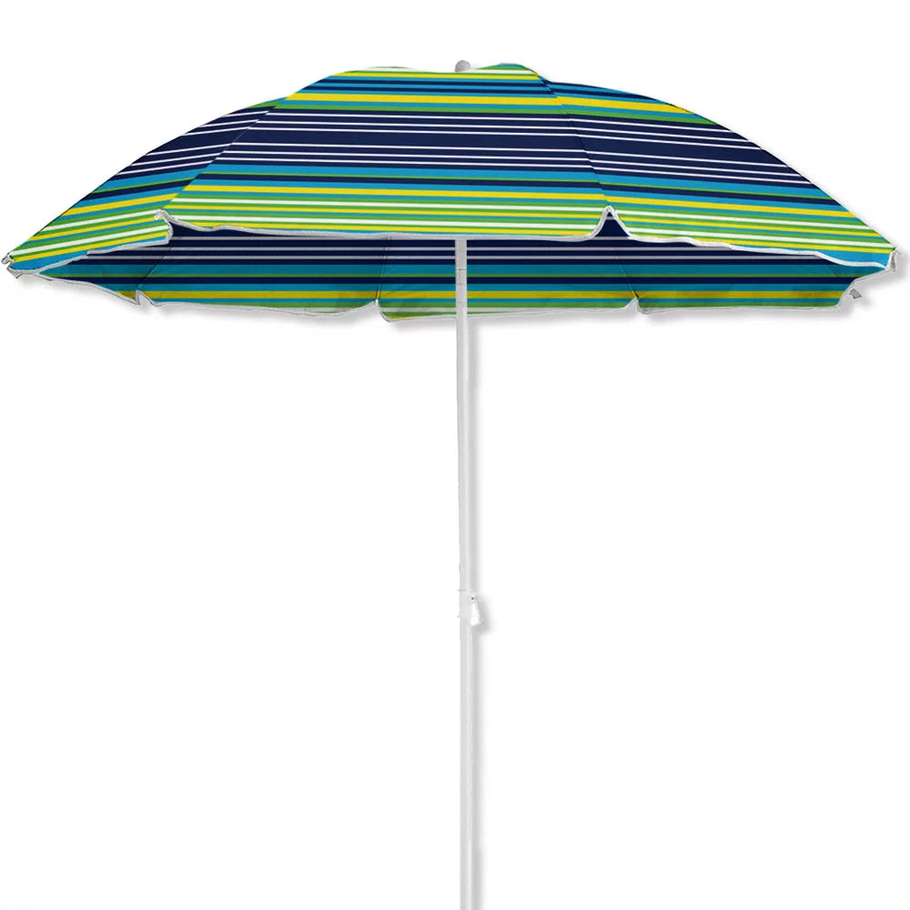 6' Beach Umbrella with UV Protection and Case W2091