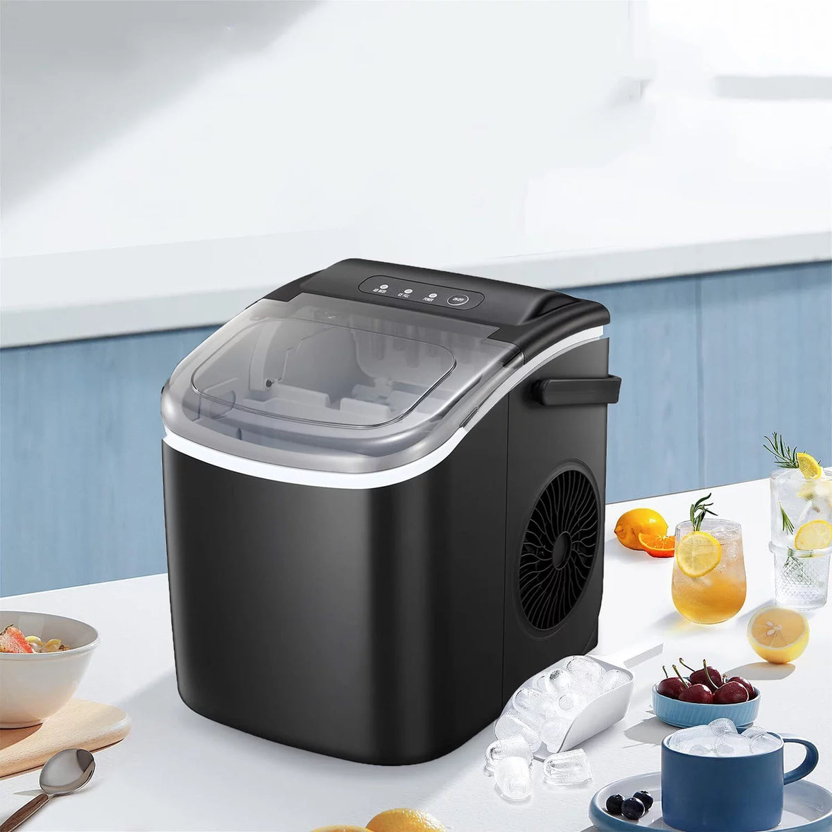 Countertop Nugget Ice Maker 26lbs Per Day with Ice Scoop X234038