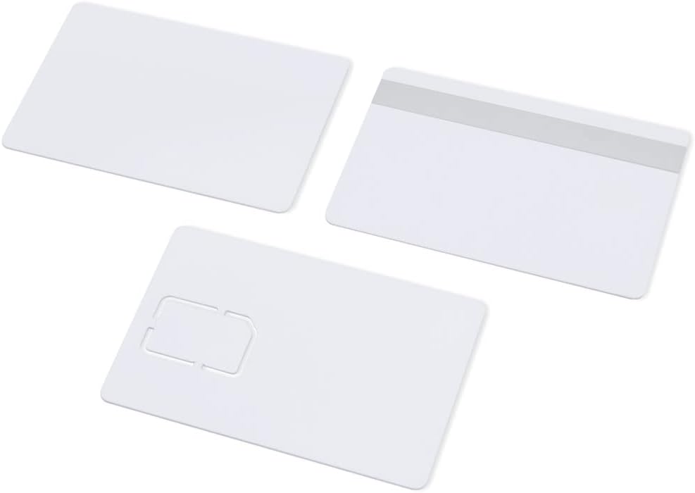 Java Cards Smart Chip Cards with 2 Track 8.4mm Black HICO Magnetic Stripe G9648