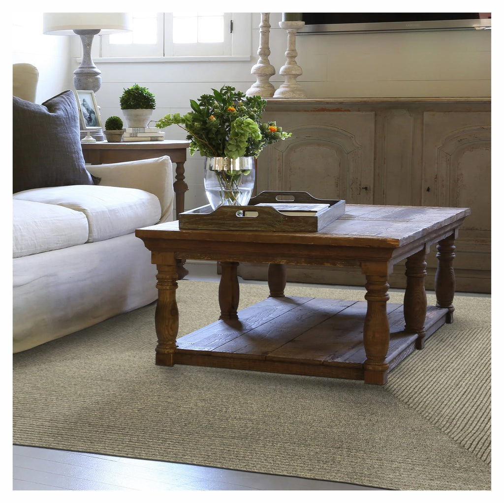 Gray Reversible Braided Rug 4x6 Feet U755