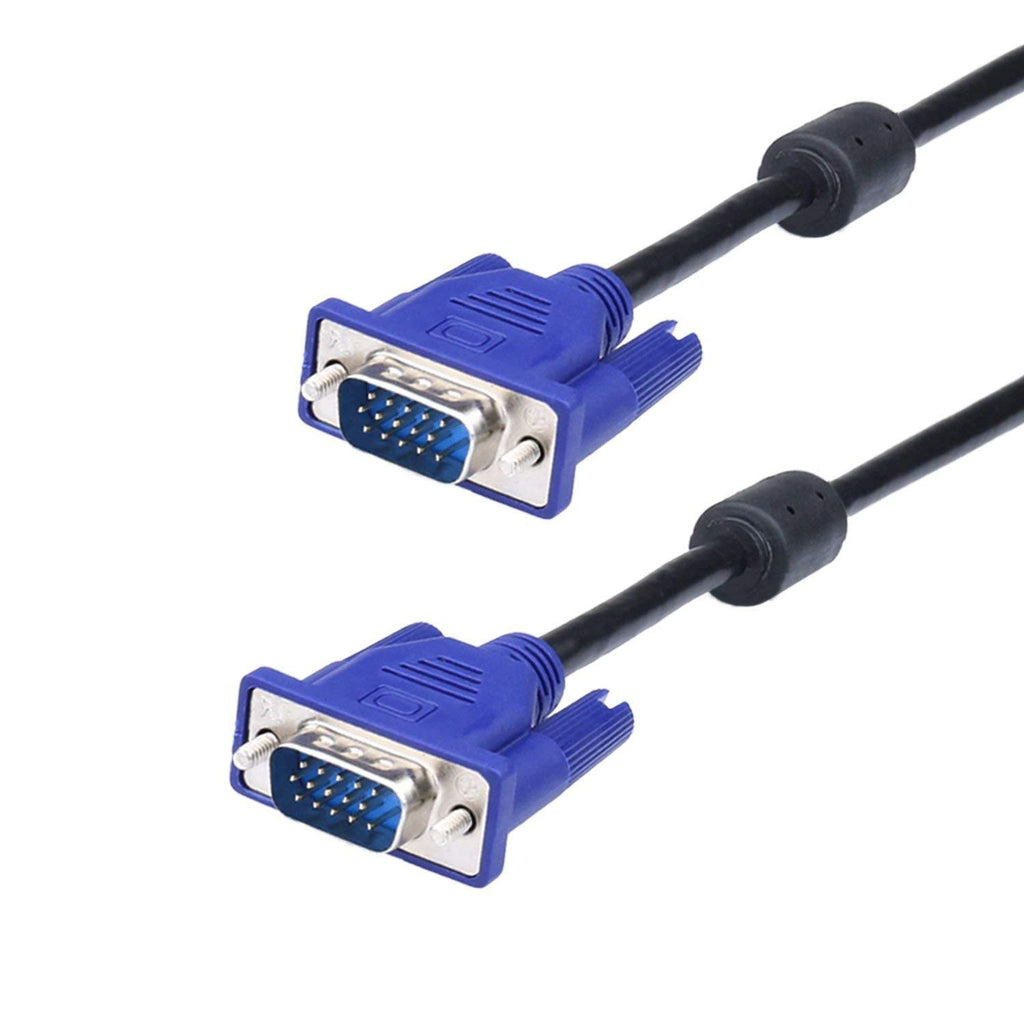 VGA to VGA Cable Male to Male 6 Feet Pack of 2 Z31487