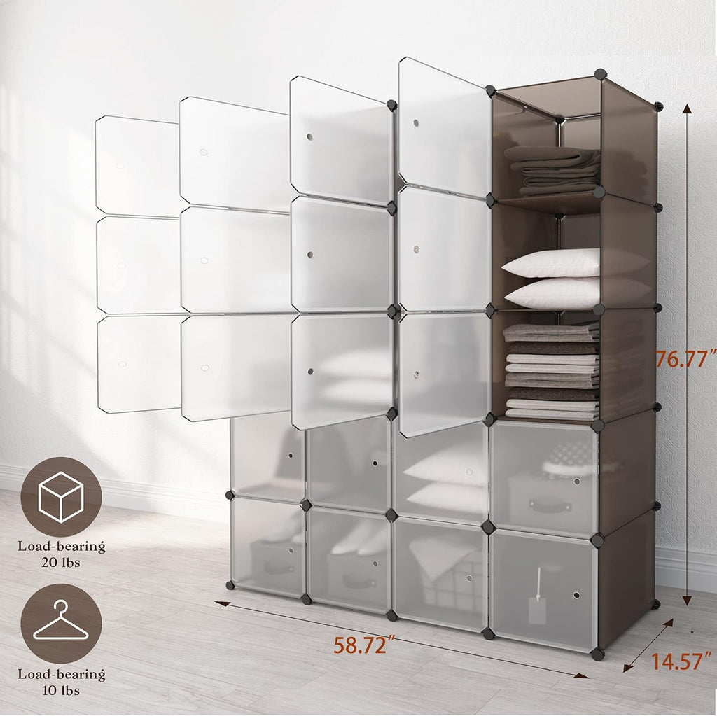 20 Cube Plastic Storage Organizer N4664