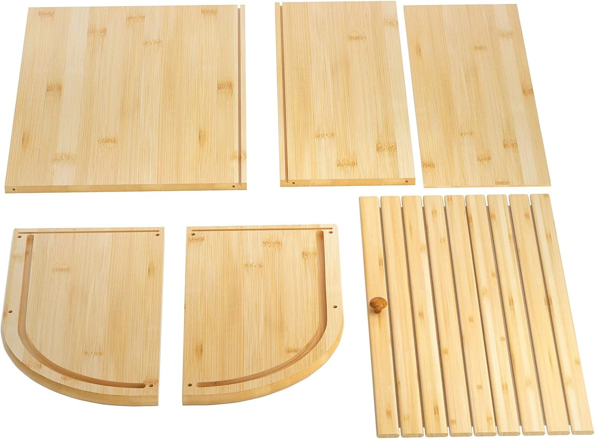 Bamboo 2 Layer Bread Box A87408