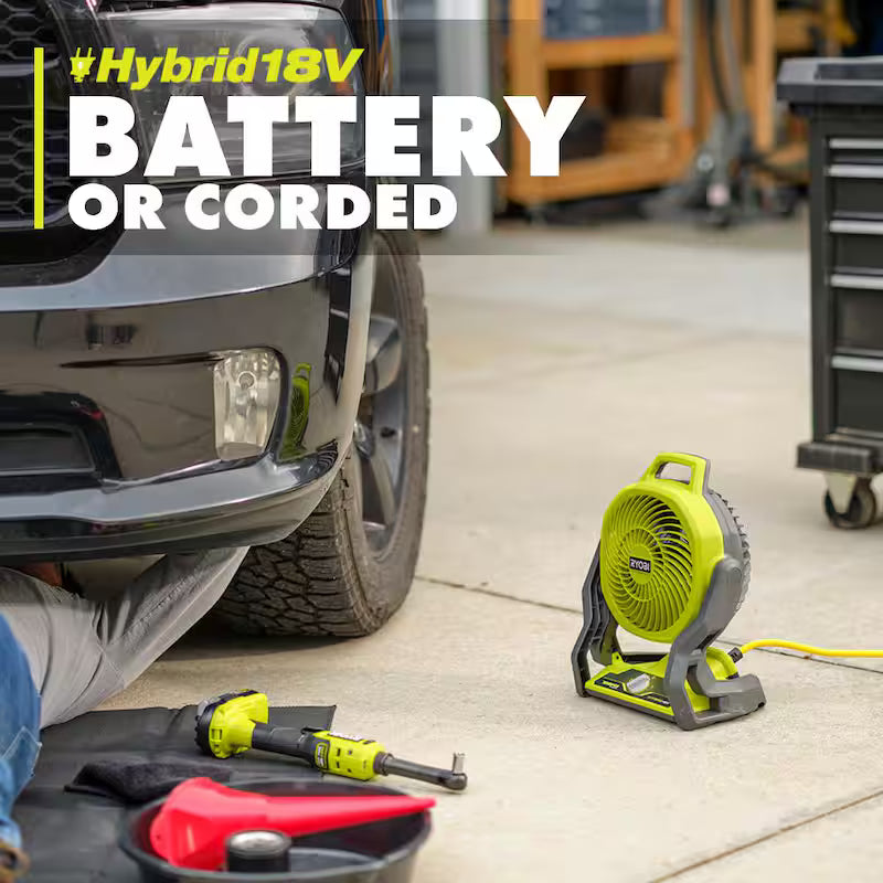 18V Cordless Hybrid 7-1/2 in. Fan Z11202