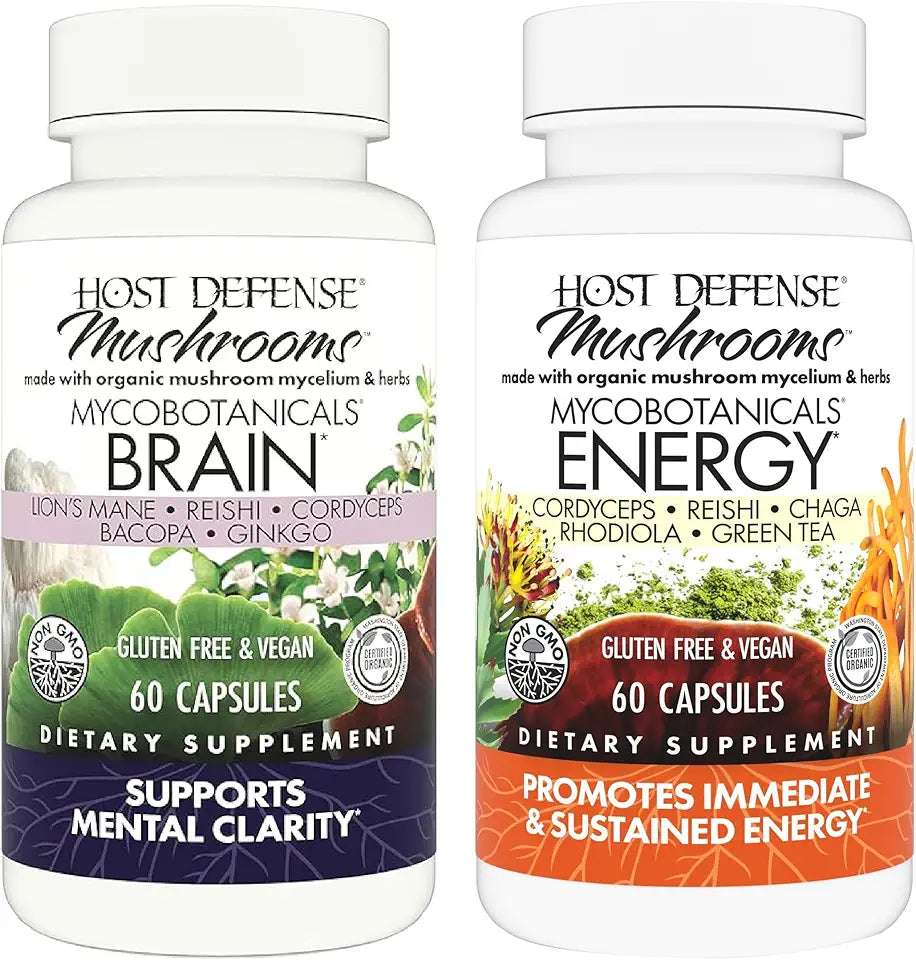 MycoBotanicals Brain & Energy Capsules, 60 Count P9467