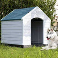 Waterproof Plastic Dog House with Vent and Raised Floor Q248528
