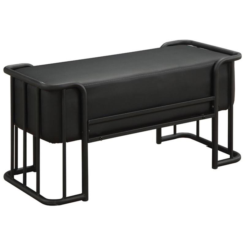 34 inch Faux Leather Bench D830