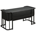 34 inch Faux Leather Bench D830