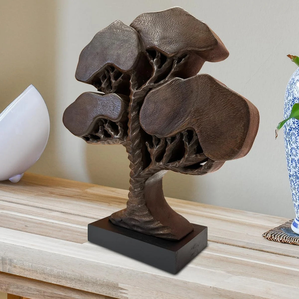 Handcrafted Solid Wood Tree Of Life Centerpiece Z611
