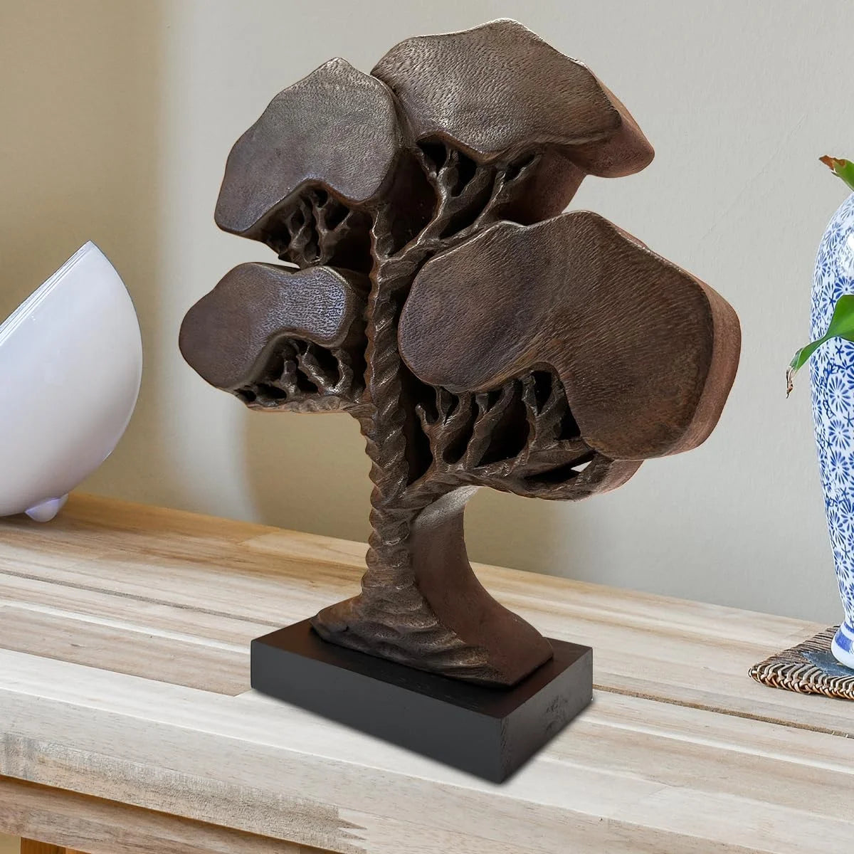 Handcrafted Solid Wood Tree Of Life Centerpiece Z611