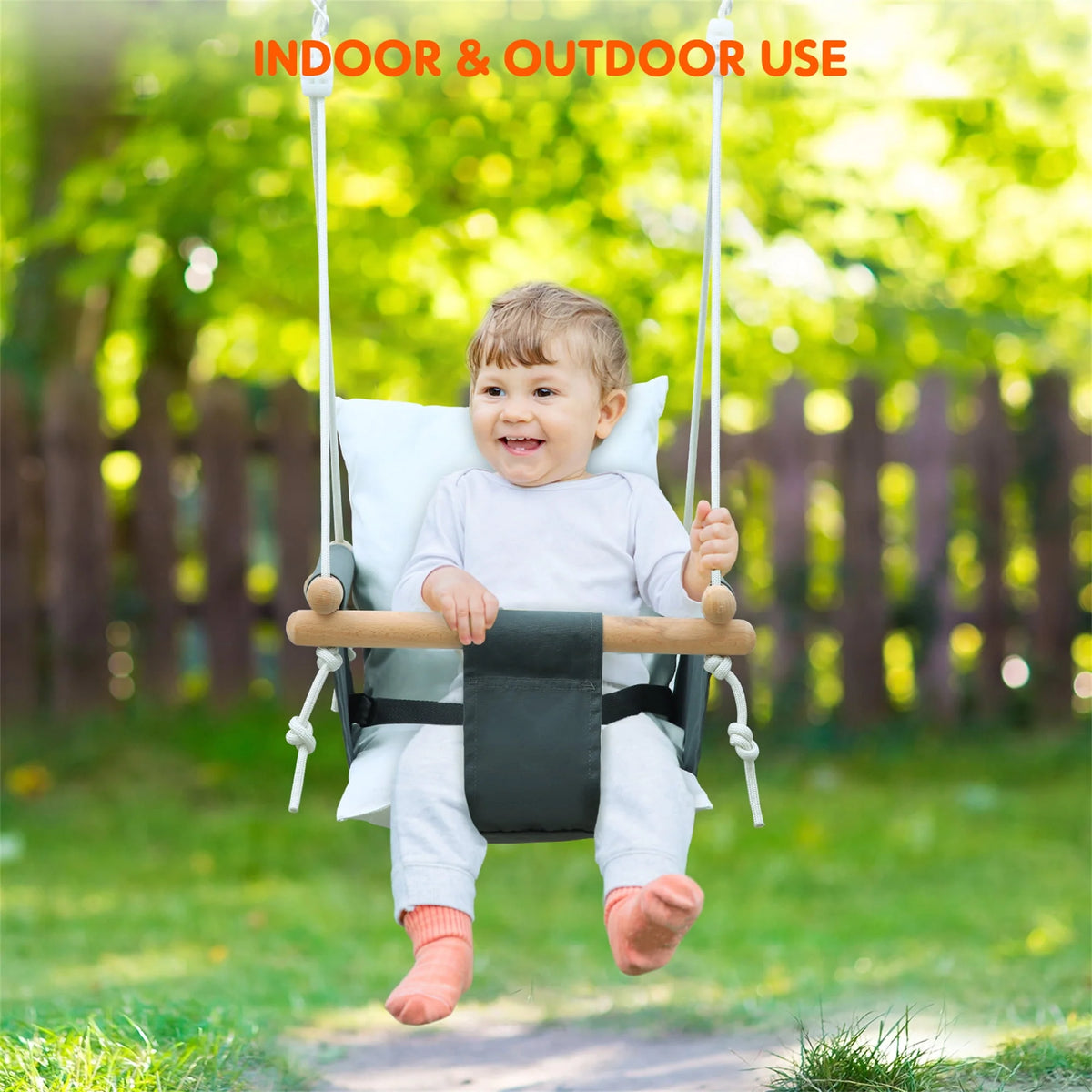 2 in 1 Toddler Metal Swing Set and Baby Jumper with Stand O8800