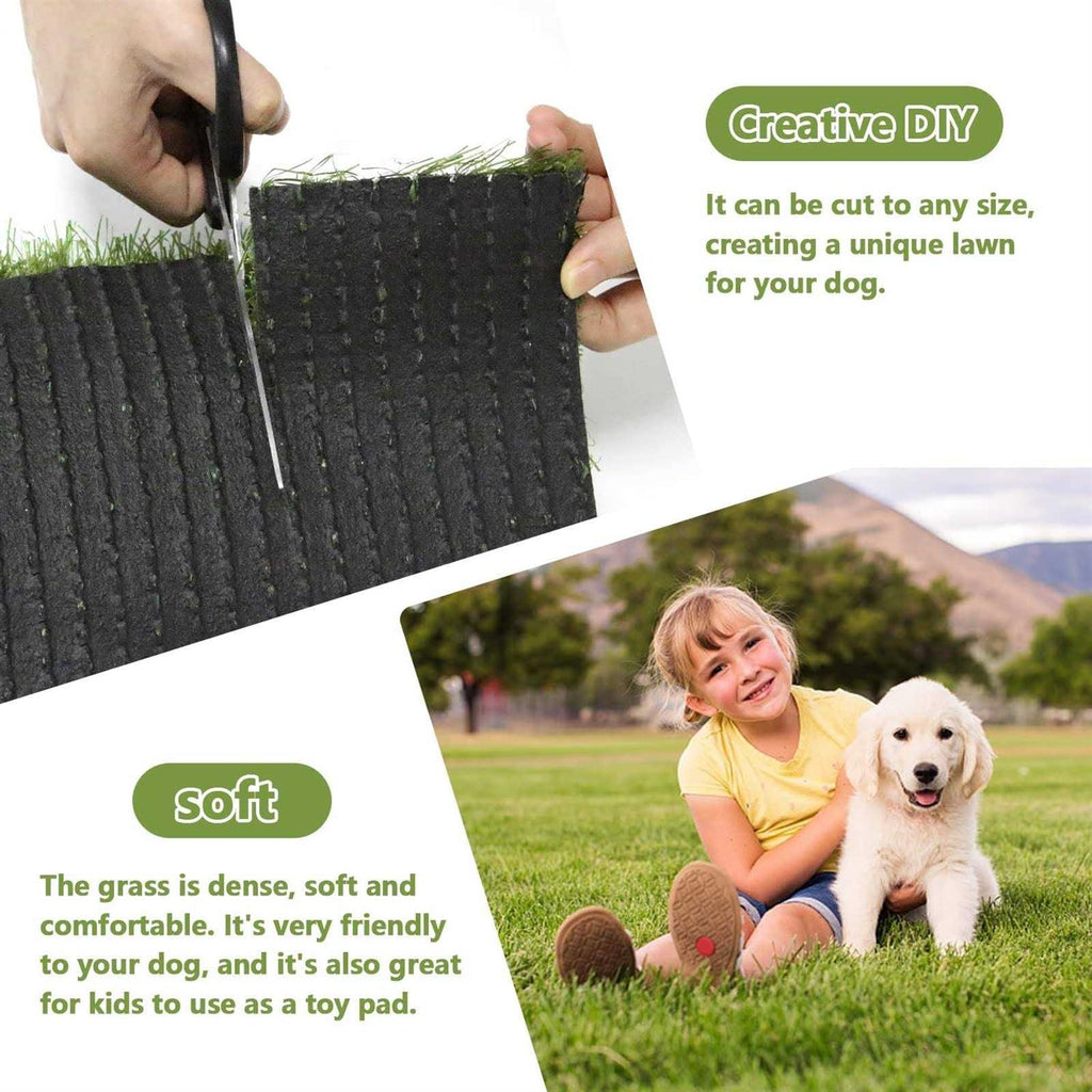 39.4 x 31.5 Inches Washable Artificial Grass Rug H938495