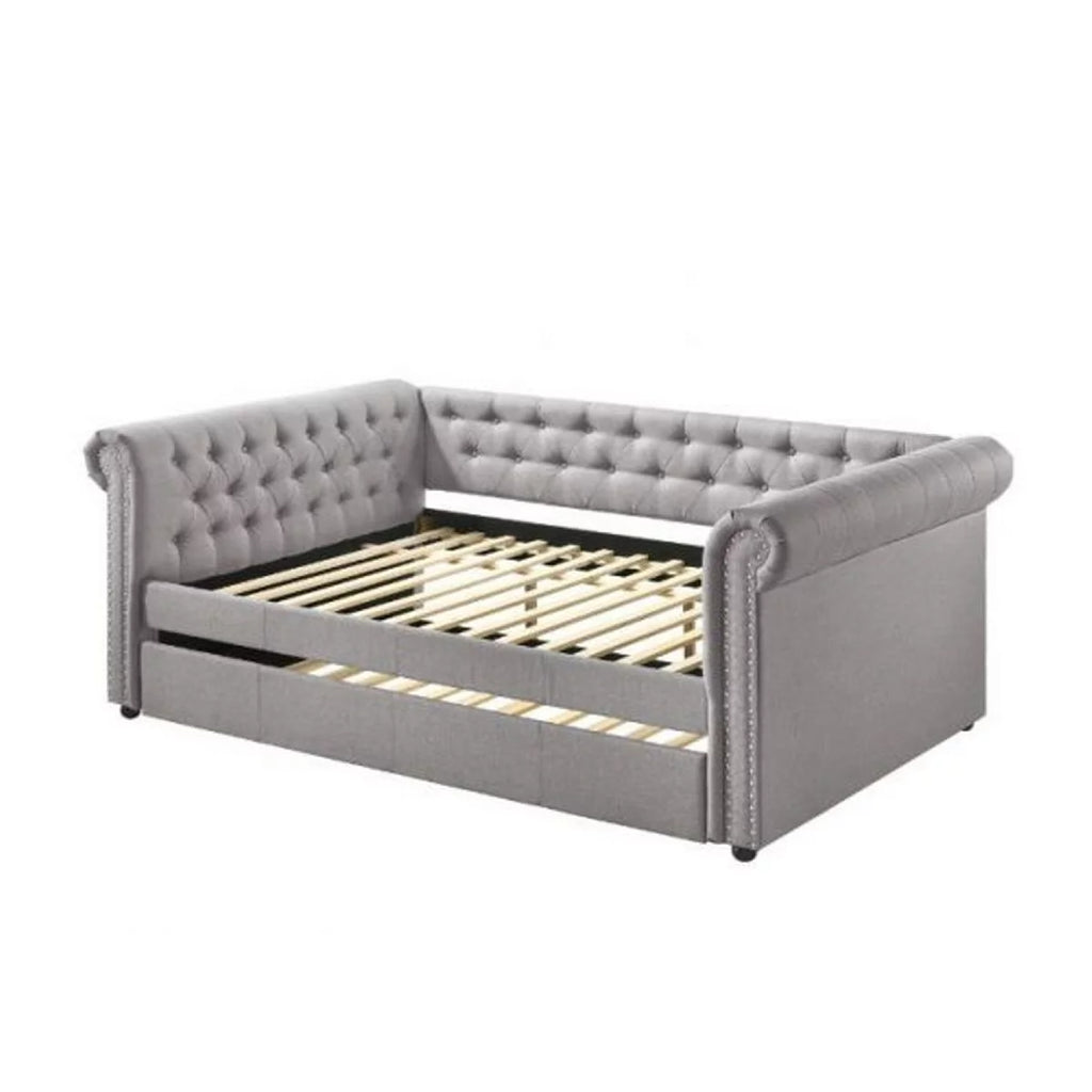 Gray Daybed with Button Tufting G3506