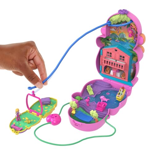 2-in-1 Travel Toy with 2 Micro Dolls and 16 Accessories O3794