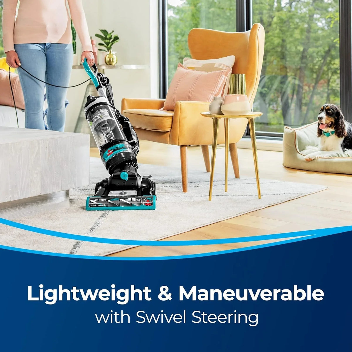Pet Reach Vacuum Cleaner with Quick Release Wand and Swivel Steering L39980