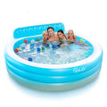Inflatable Round Swimming Pool with Seat D524420