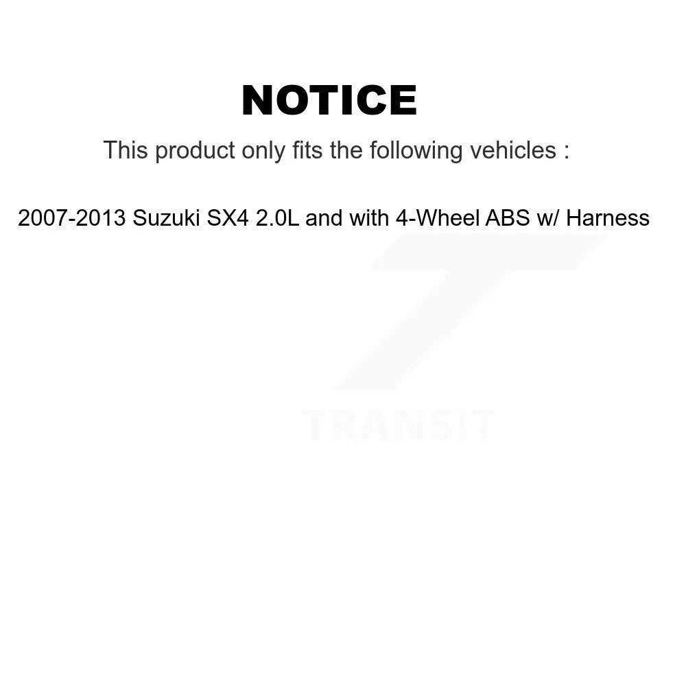 Front Wheel Bearing And ABS Sensor Kit S971